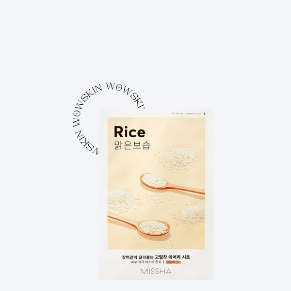 Airy Fit Sheet Mask (Rice) - WowSkin Romania
